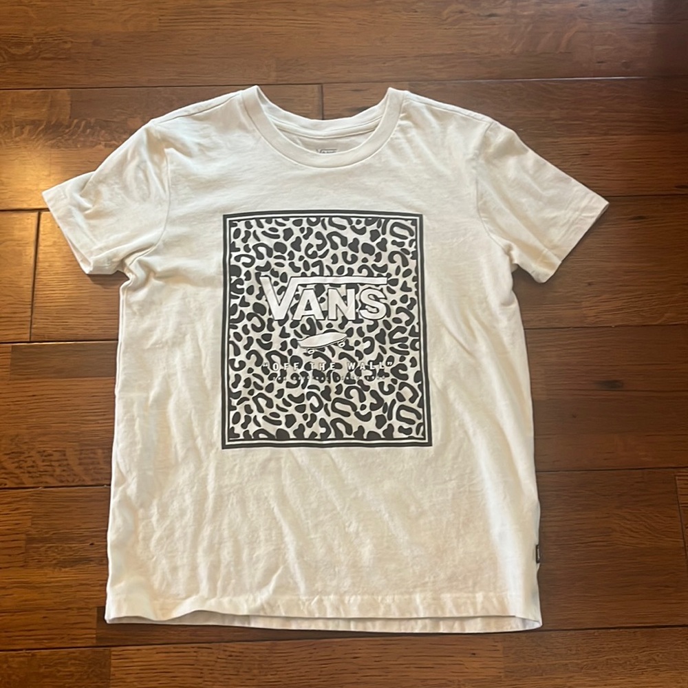 VANS Leopard Print Box Tee